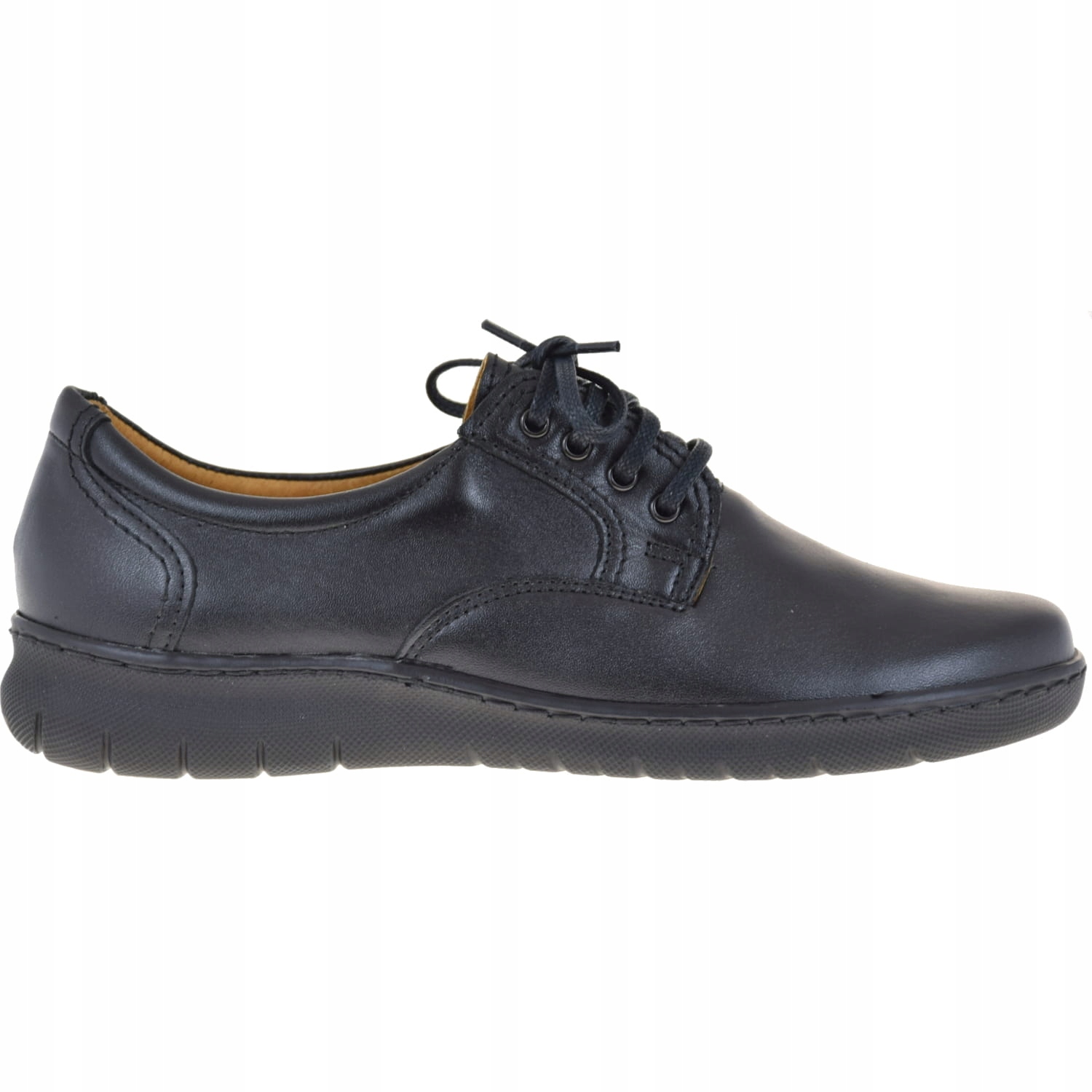 Dámské Kožené Polobotky Černé, Módní, Elegantní, Komfortní, Velikost 182, Velikost 38