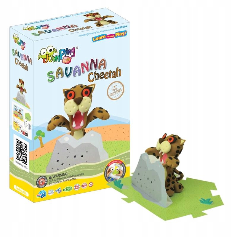 

Jumping Clay Zestaw Kreatywny Eko Modelina Gepard
