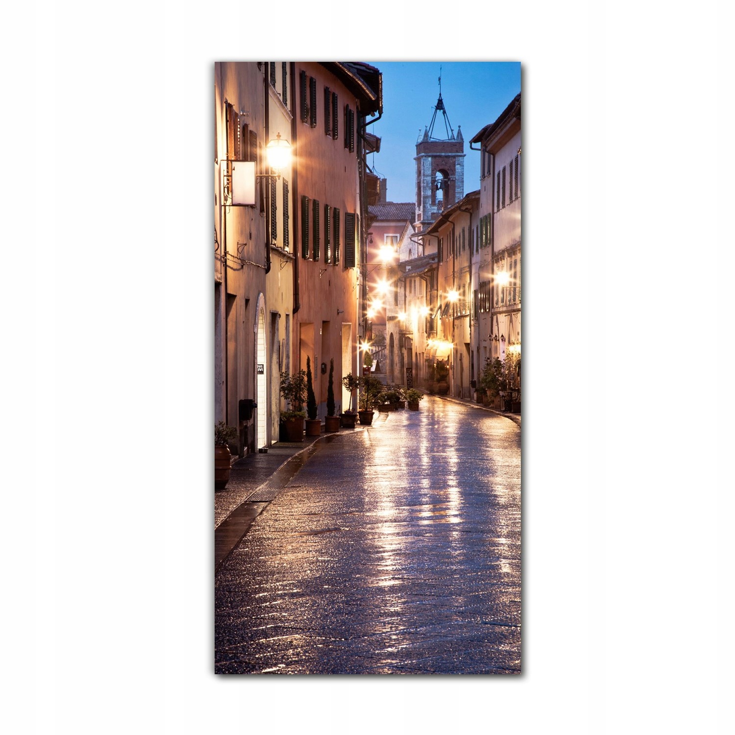 

Foto szklane do kuchni 70x140 Uliczka noc miasto