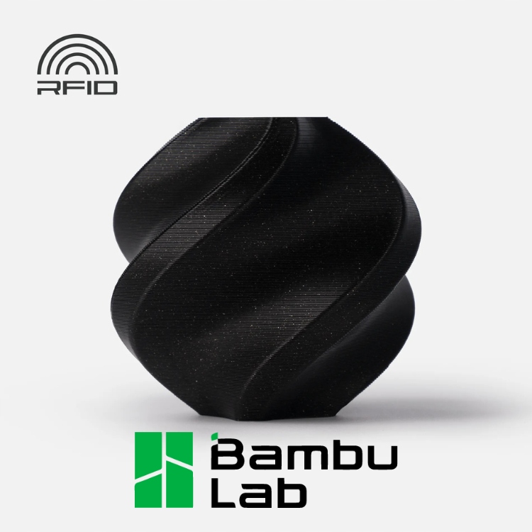 Filament Bambu Lab PLA Sparkle 1,75mm 1kg -wielorazową szpulą Black Sparkle