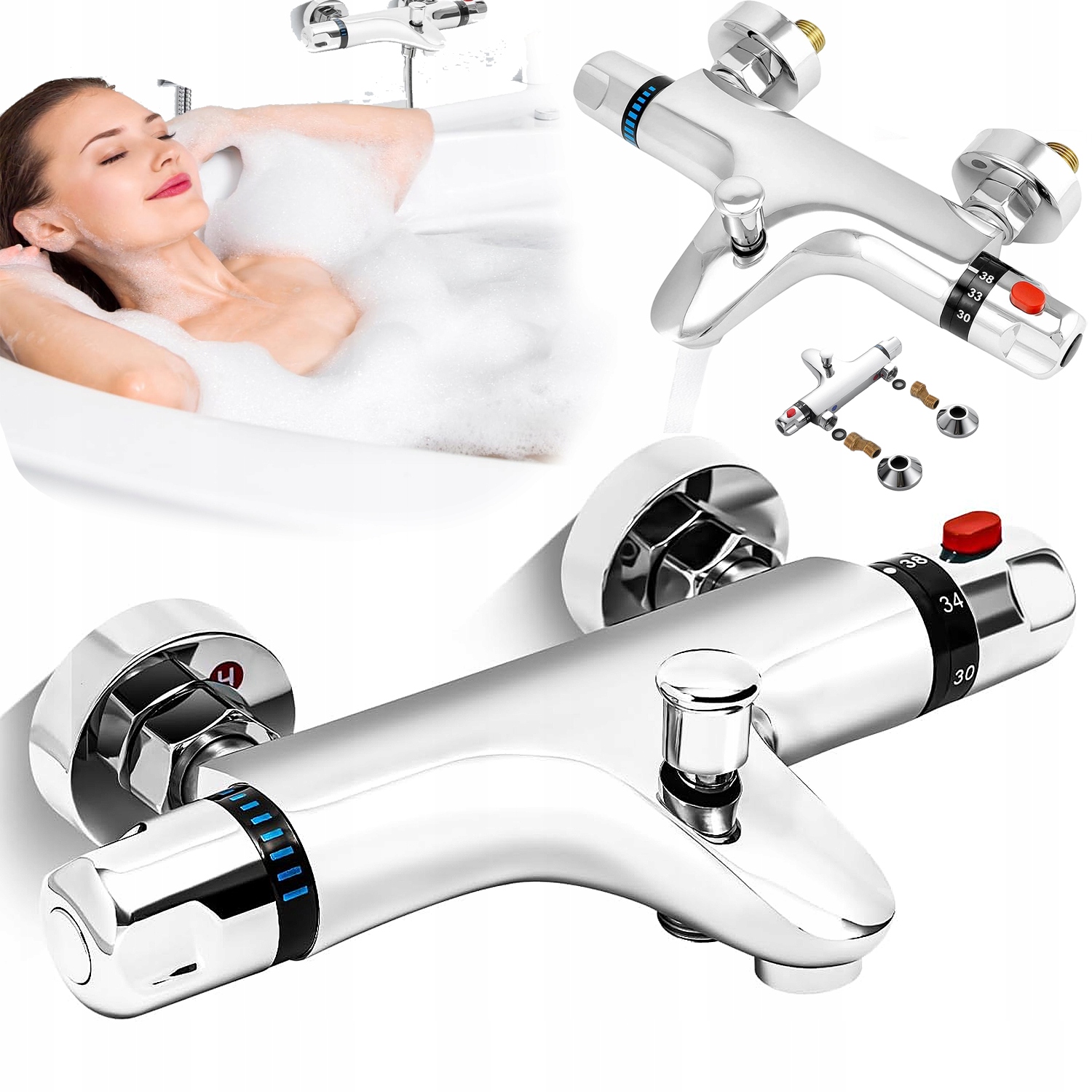 Termostatická Baterie Do Sprchového Koutu Termostat 38°C