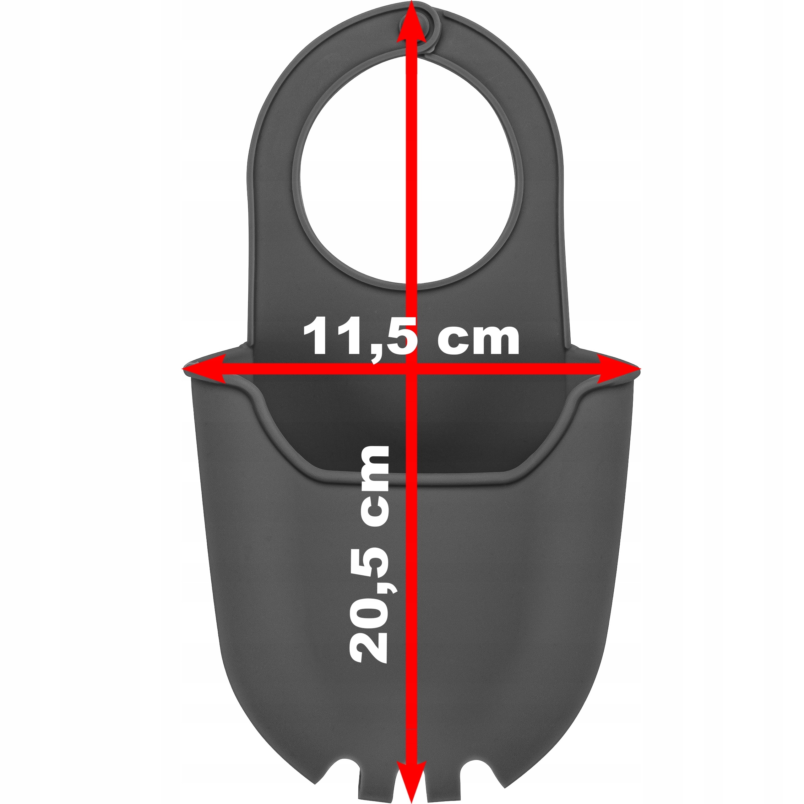 Organizer na Gąbkę do Kuchni Czarny Silikonowy Kran Zlew Marka Galicja