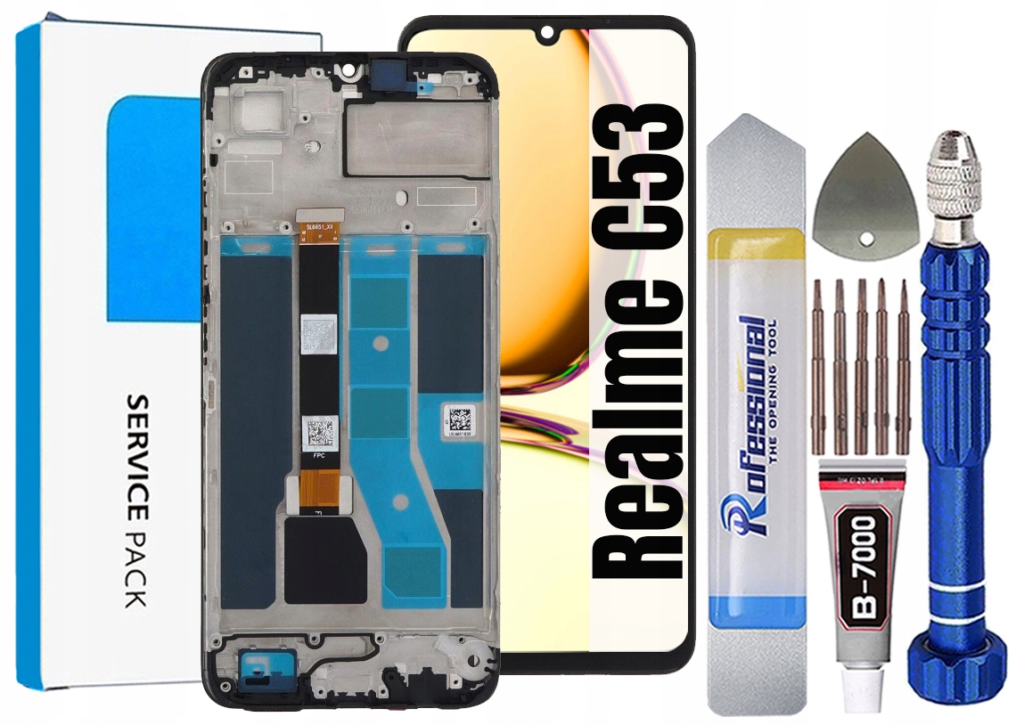 Displej Pro Realme C53 Originální LCD Obrazovka Rámeček