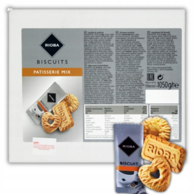 Rioba Patisserie Mix Směs Křehké sušenky Sušenky (150 kusů) 1,05 kg