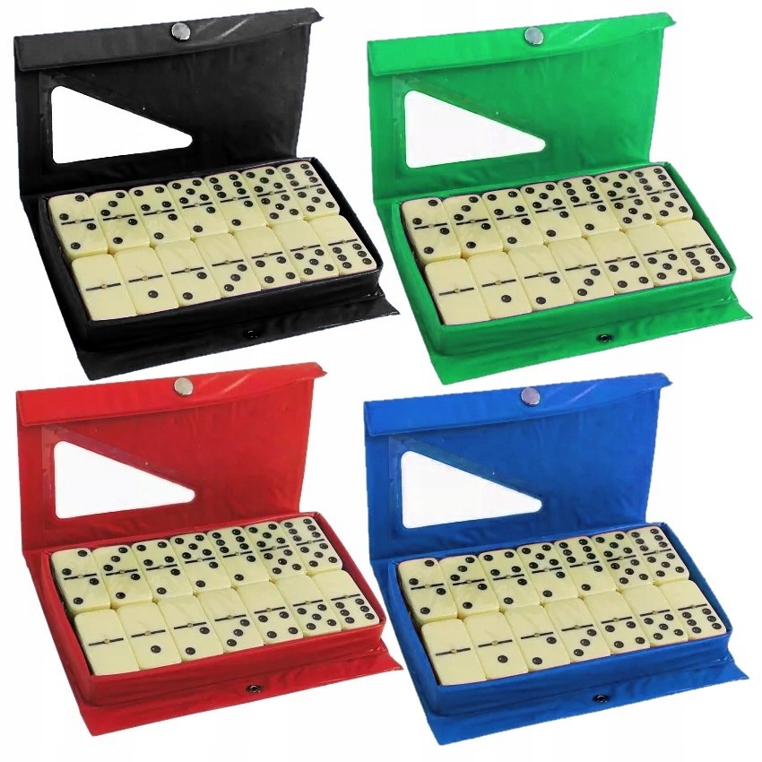 KLASYCZNE DOMINO W ETUI TRADYCYJNE SZÓSTKOWE 28 EL