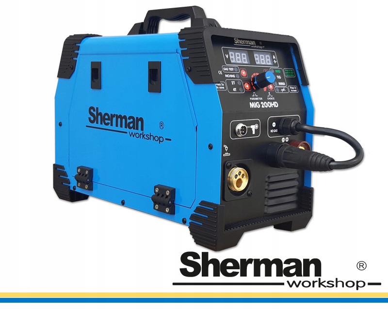 Spawarka MIGOMAT MIG 200 A Synergia MMA TIG ZESTAW Model Sherman MIG 200HD