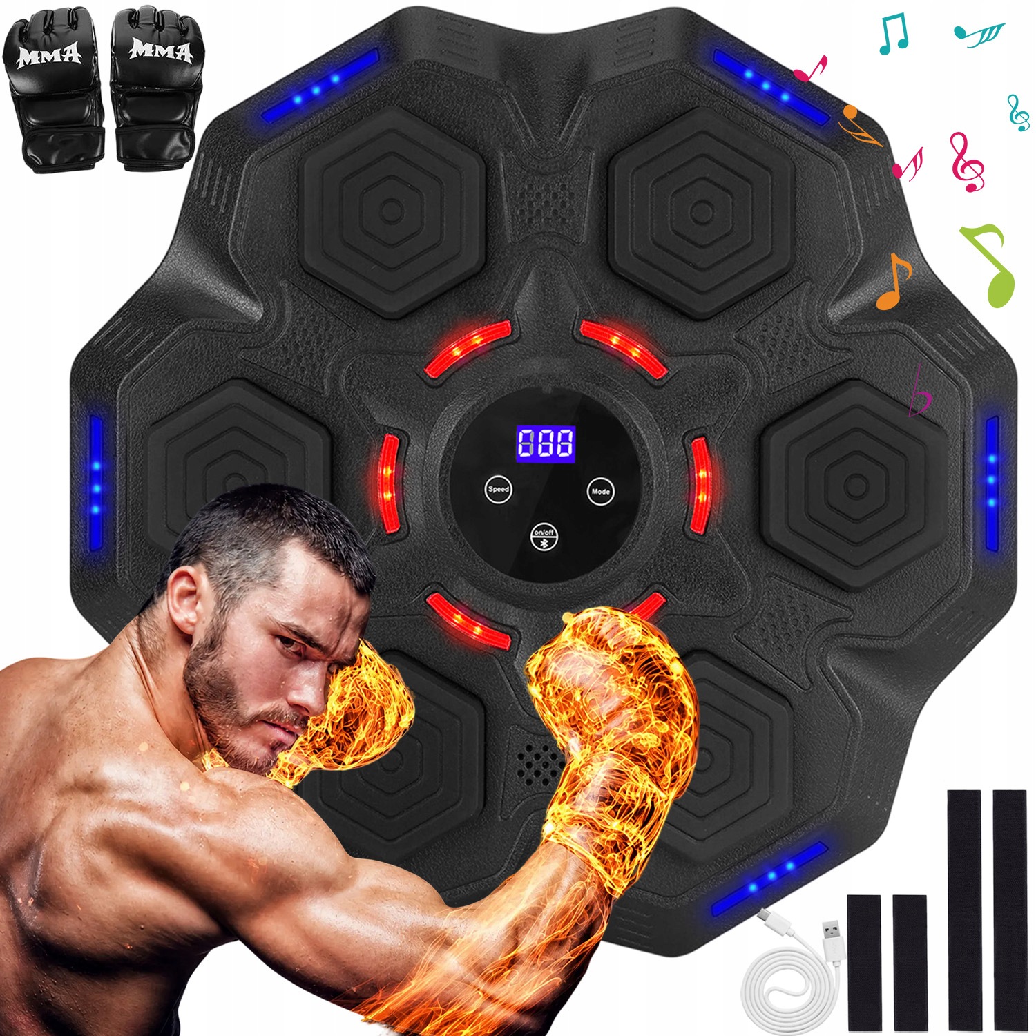 Music Boxing Machine Hudební Boxovací Stroj Boxovací Stěna 9 Režimů