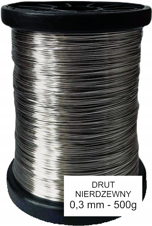 DRUT NIERDZEWNY do węzy i ramek 0,3 mm 500g