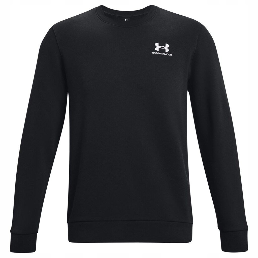 Pánská mikina bez kapuce Under Armour Icon Fleece Crew Black/White XXL