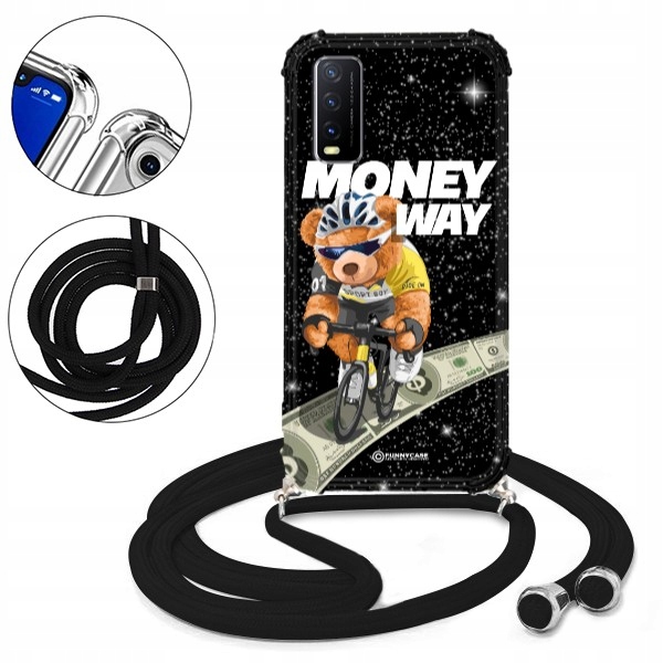 

Etui Crossbody Czarny do Vivo Y20S TEDDY3