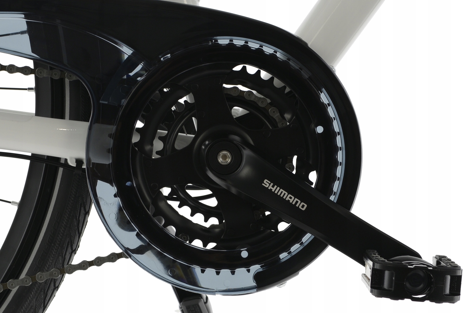 Rower Trekkingowy Kands 28 Elite Pro V3 r19' biały SHIMANO HYDRAULIKA r24D