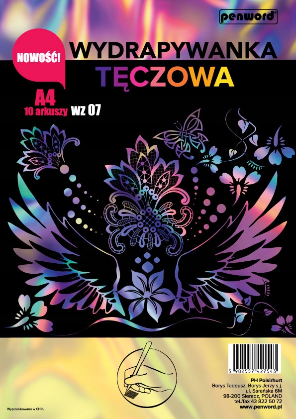 

Wydrapywanka Multikolor A5 Złoty Fiolet WZ07