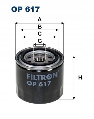 FILTR OLEJU OP 617 FILTRON Producent części Filtron