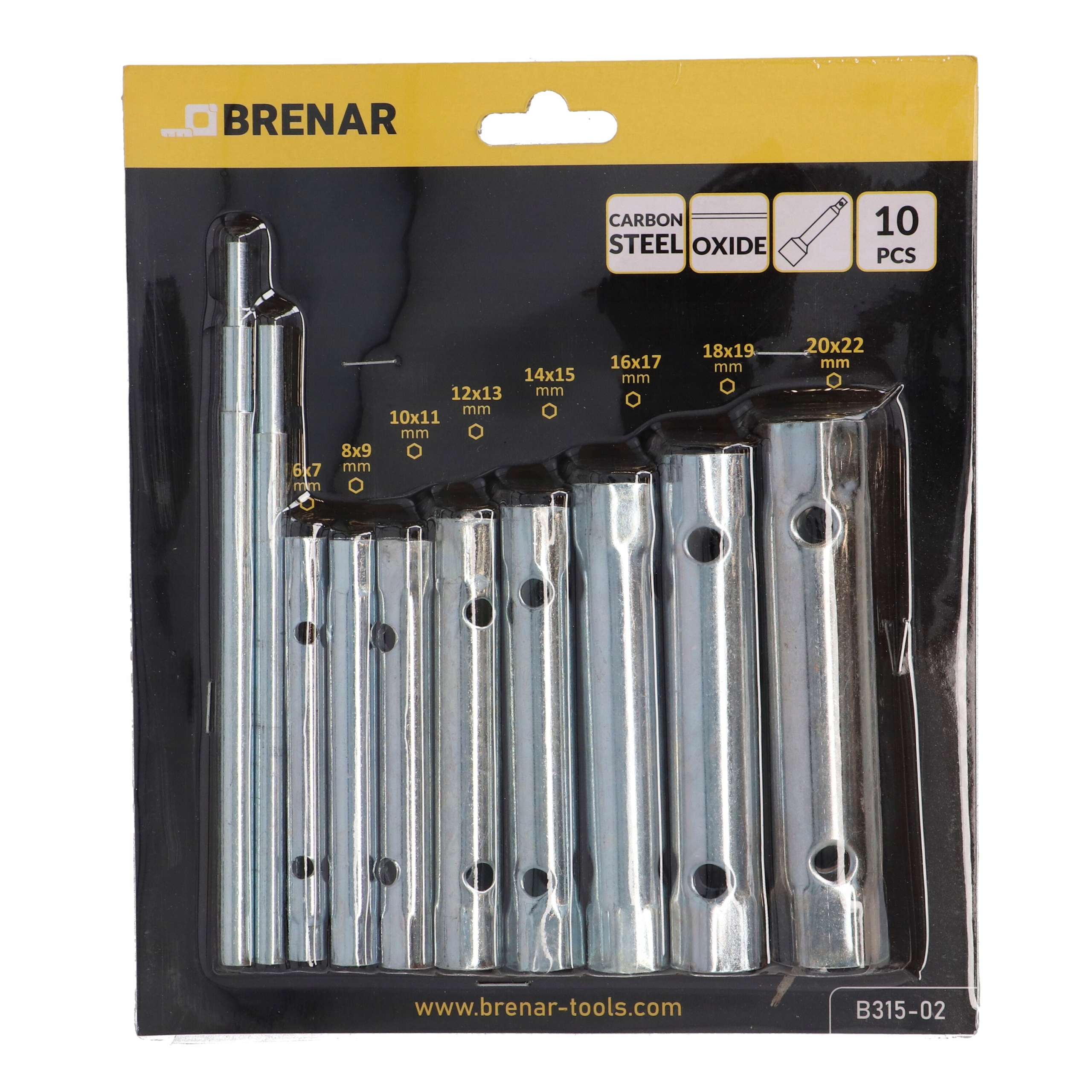 Brenar klucze rurowe 10cz. 6-22mm