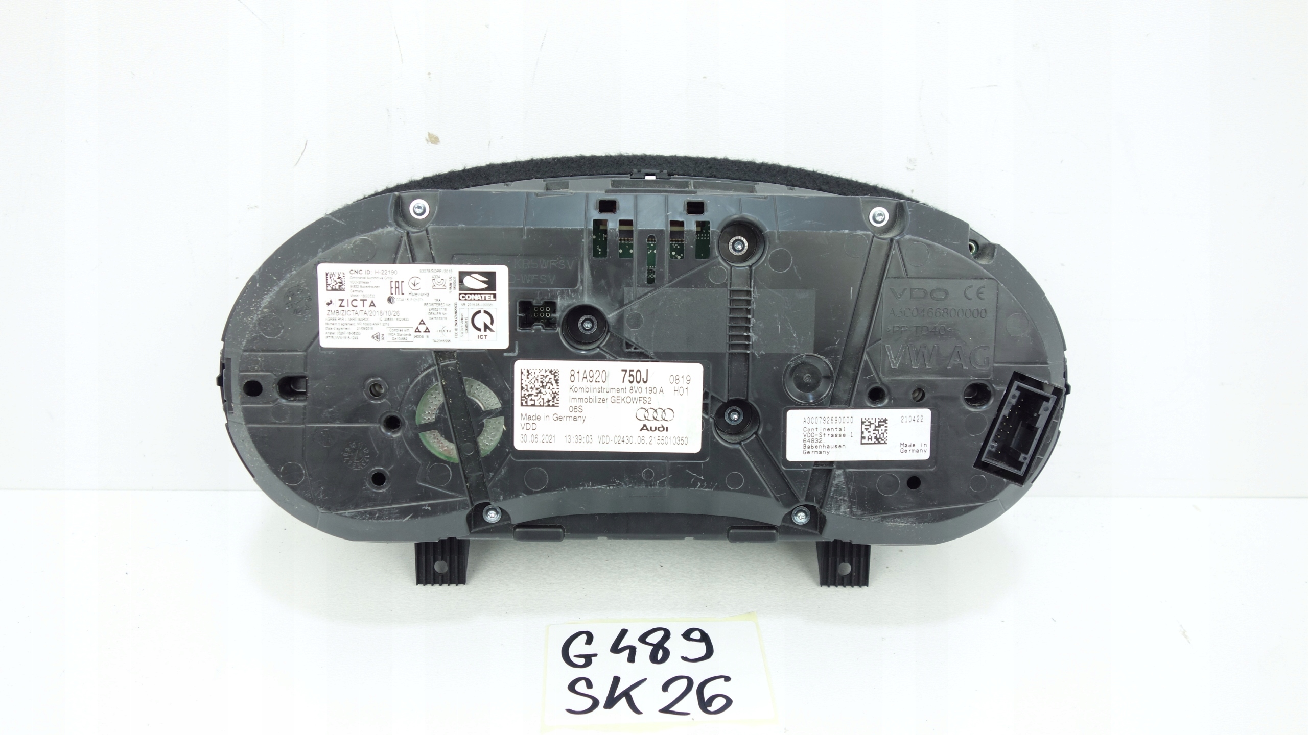 AUDI Q2 81A 2016- dials dials 81A920750J