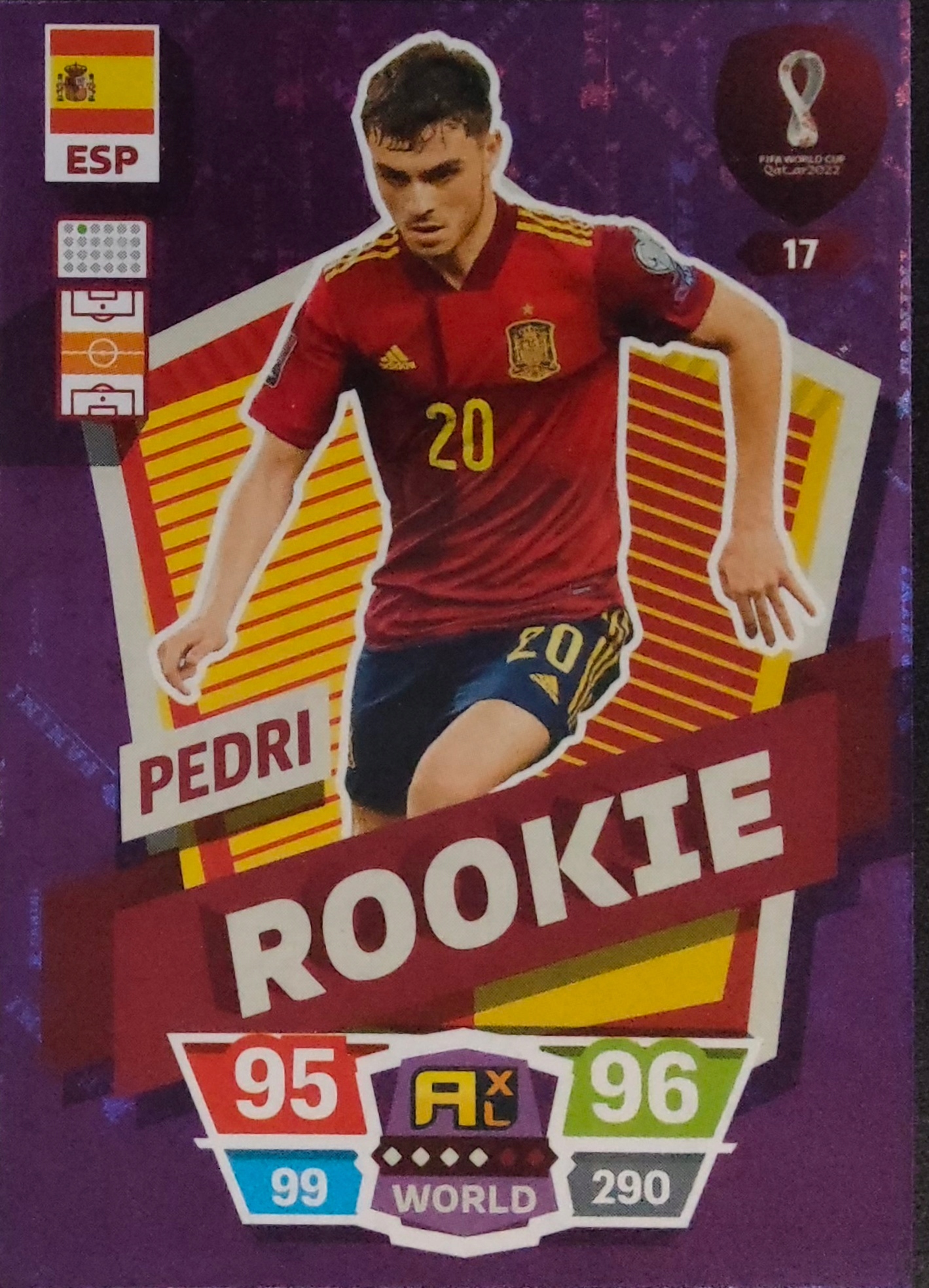 Panini World Cup Qatar 2022 Rookie 17 Pedri Hiszpania