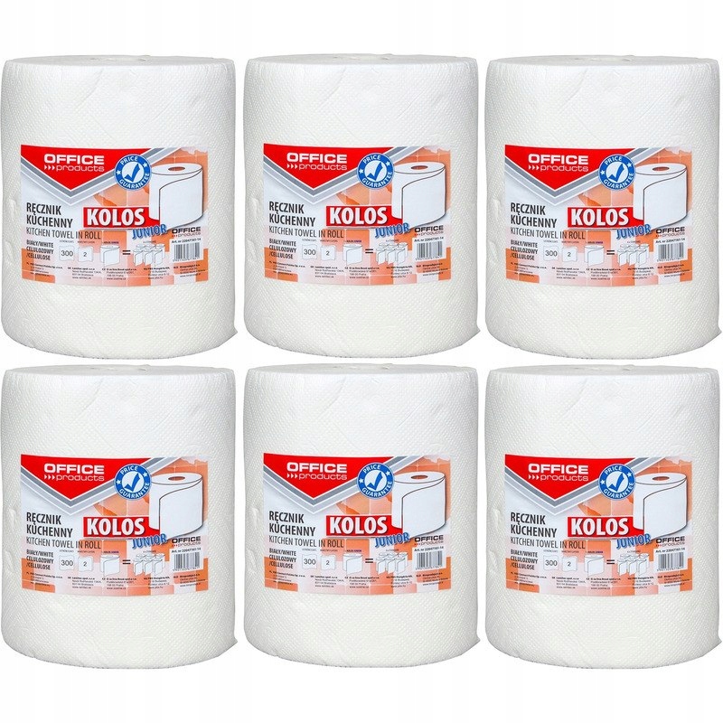 Levně Kolos ručníky v roli Office Products 60m 2w celulóza bílá (6)