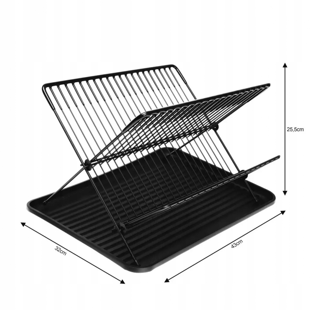 Levně Dvouúrovňová Sušička Kuchyňský Odkapávač Na Nádobí Na Talíře A Příbory