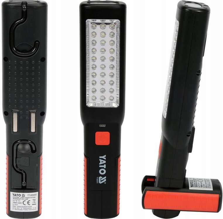 СВІТЛОДІОДНИЙ ЛІХТАРИК ДЛЯ МАЙСТЕРНІ, МАГНІТНІ ГАЧКИ YATO