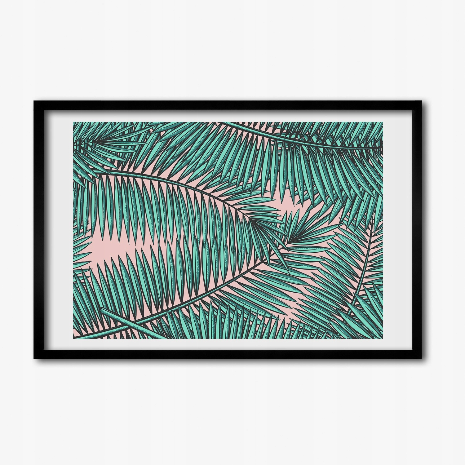 Obraz s Mdf rámečkem do obývacího pokoje Listy palmy 60x40 cm