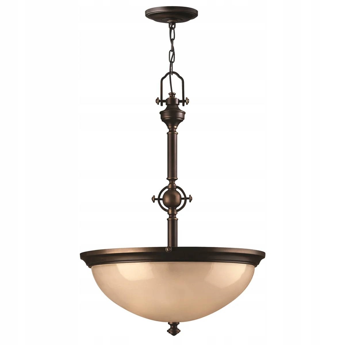 Retro závesná lampa Mayflower 3xE27 starohnedá 60W Hinkley