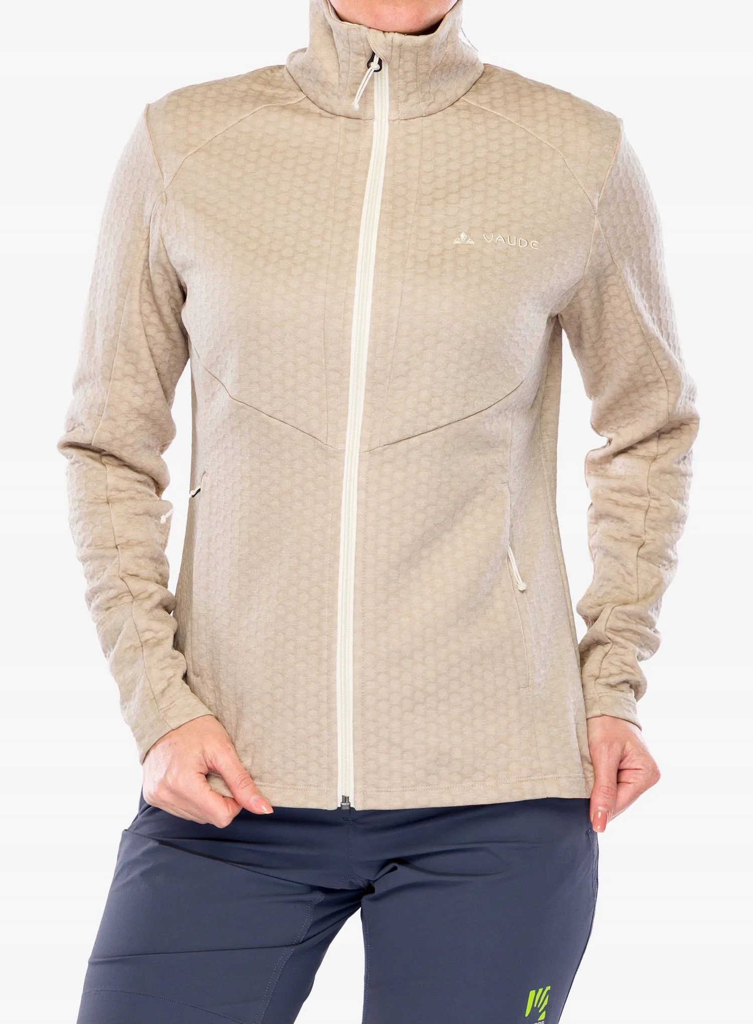 Mikina fleecová Vaude Skomer Hiking Sc Jacket linen 40 (M)