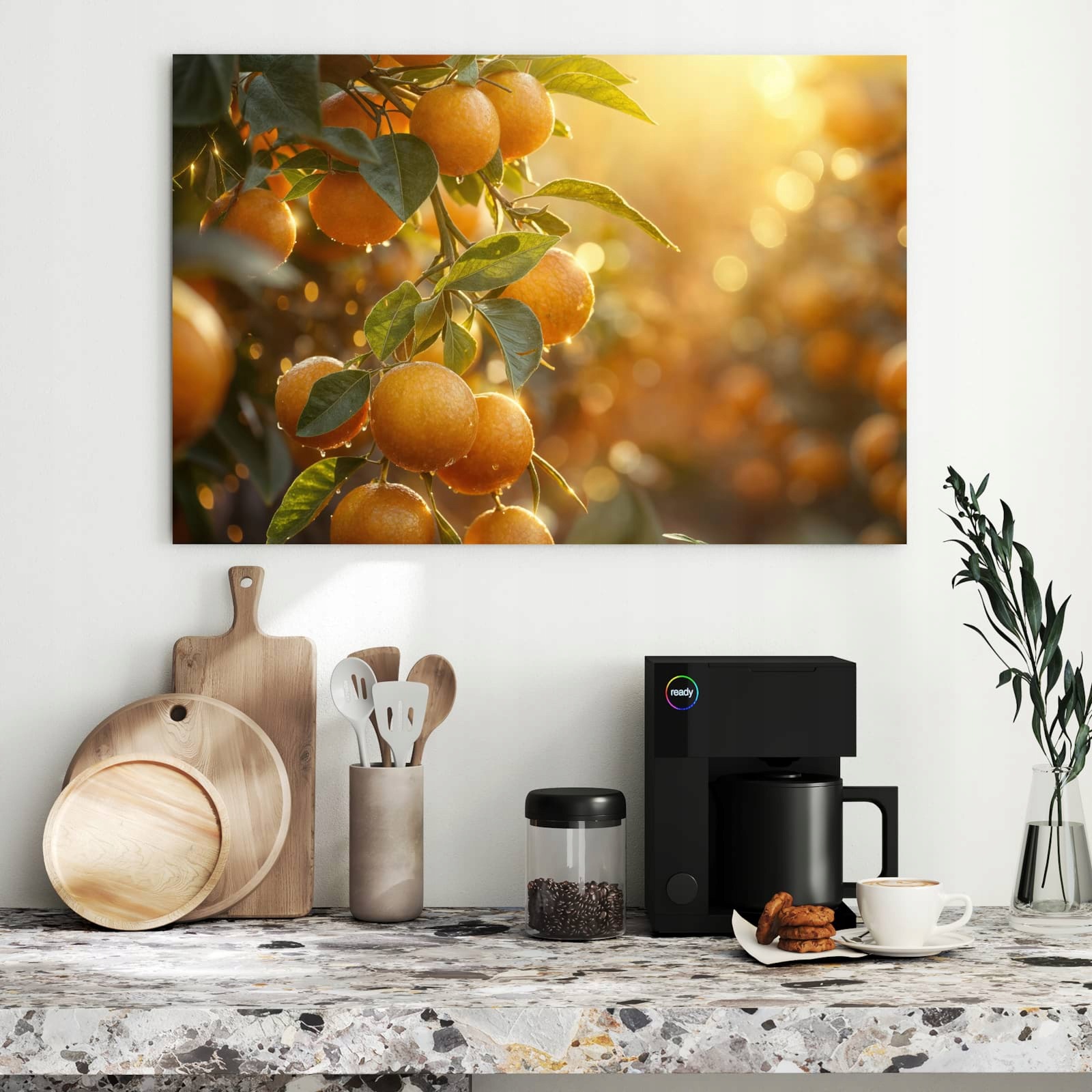 Magnetická tabule Zalane sloňcem Pomeranče 90 × 60 cm