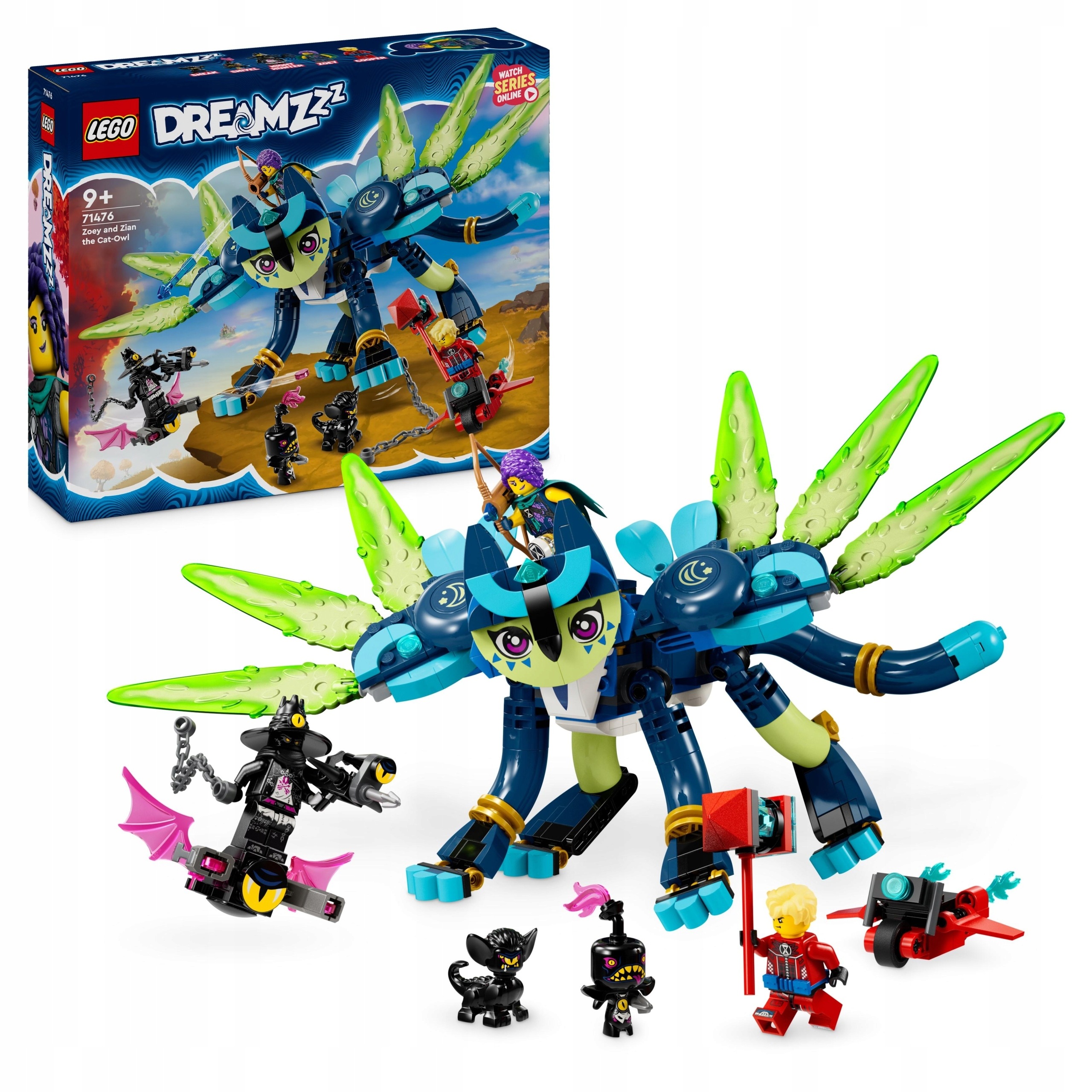 stavebnice Lego DREAMZzz Zoey a kočka Zian 437 dílků