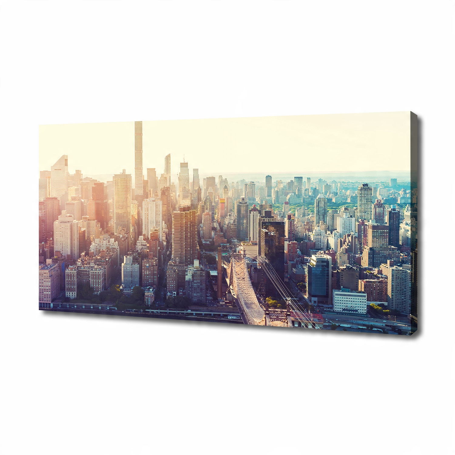

Foto obraz na płótnie Nowy Jork lot ptaka 140x70cm