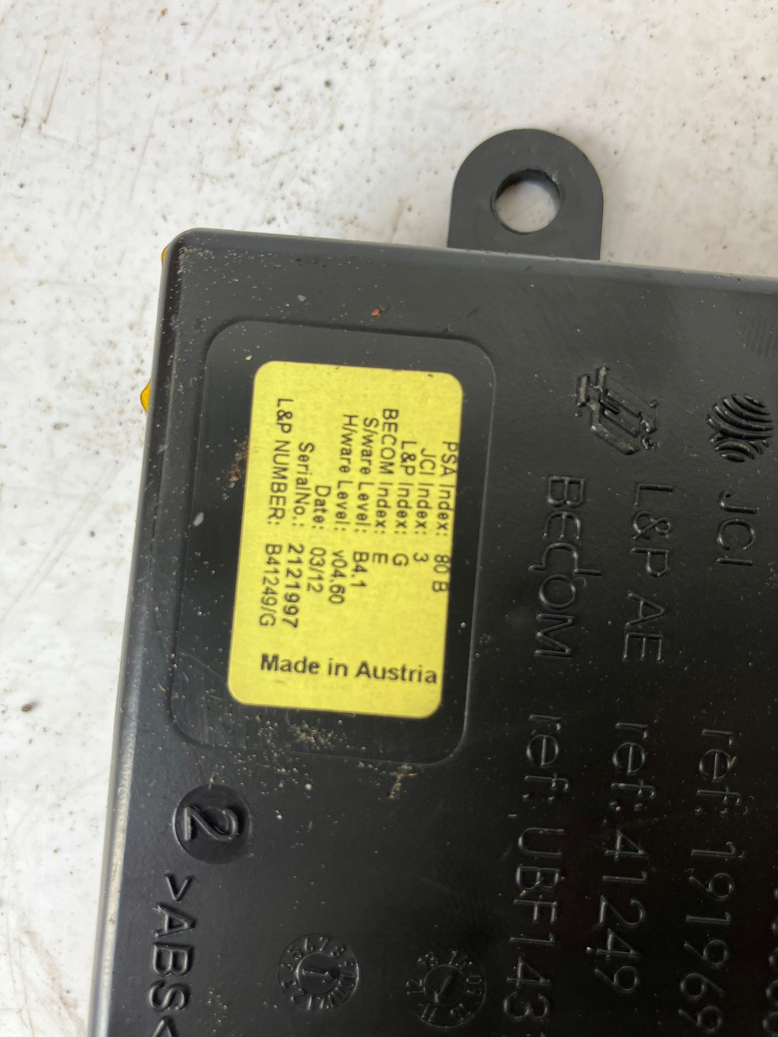 module control unit PAMIECI seat DS5 9666600680