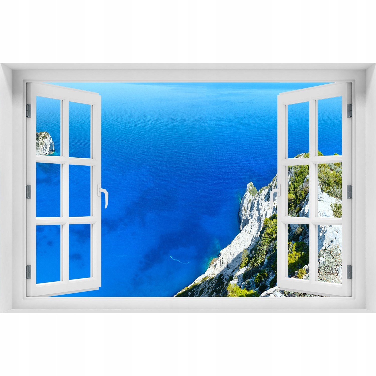 

Naklejka fototapeta 3D Okno widok Zakynthos Grecja