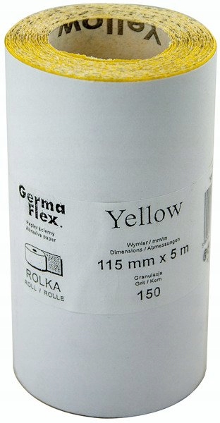 

Papier ścierny rolka 115mmx5m gramatura 150