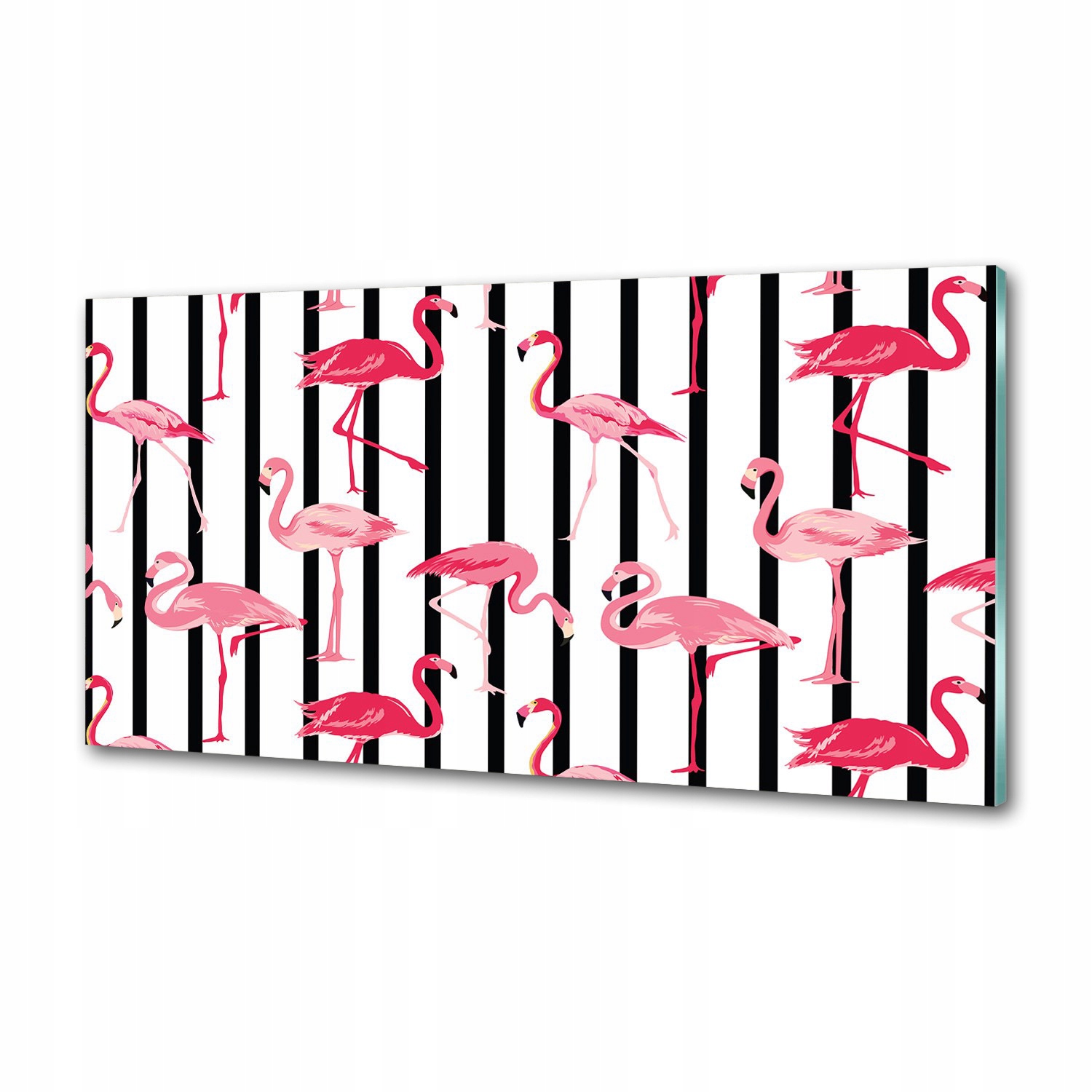Panel do kuchyně Plameňáci s proužky 120x60 cm Lepidlo