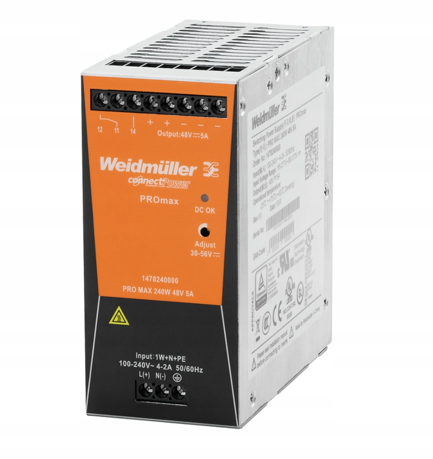 Napájanie Weidmüller PRO MAX 240W 24V 1478130000