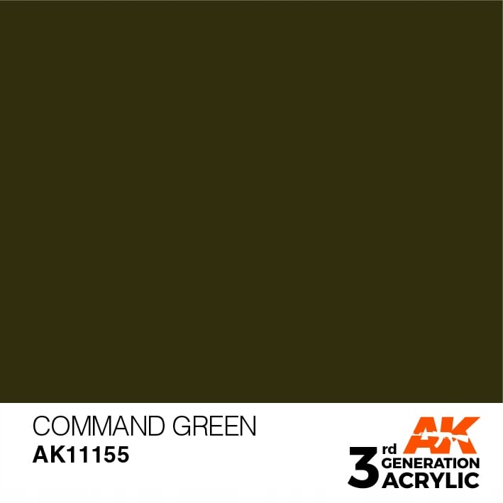 Ak Interactive 11155 3GA Command Green (standard)