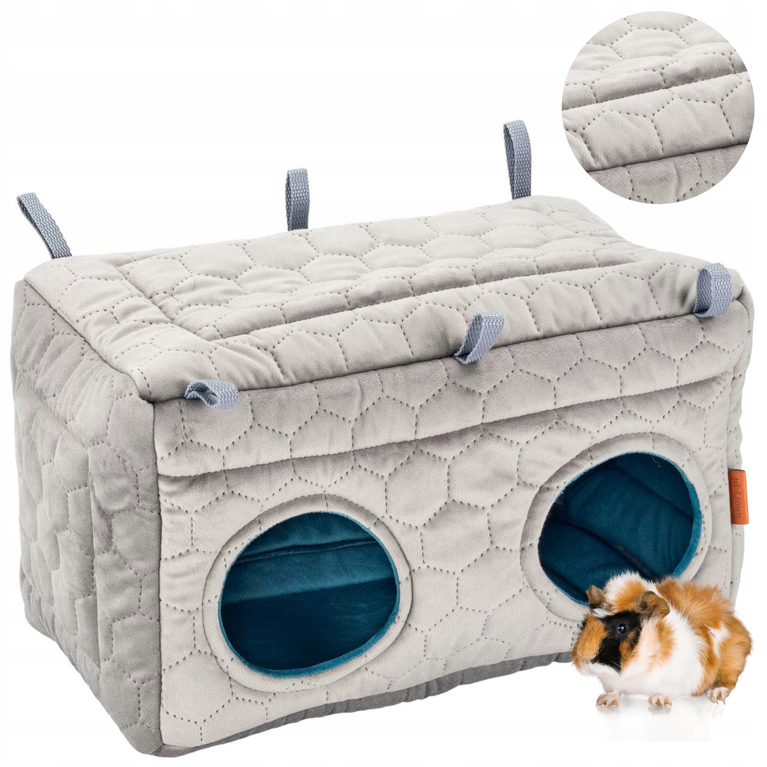 Levně Závěsný Domeček Se Dvěma Vchody pro morčata, hlodavce, činčily, fretky 34x22cm