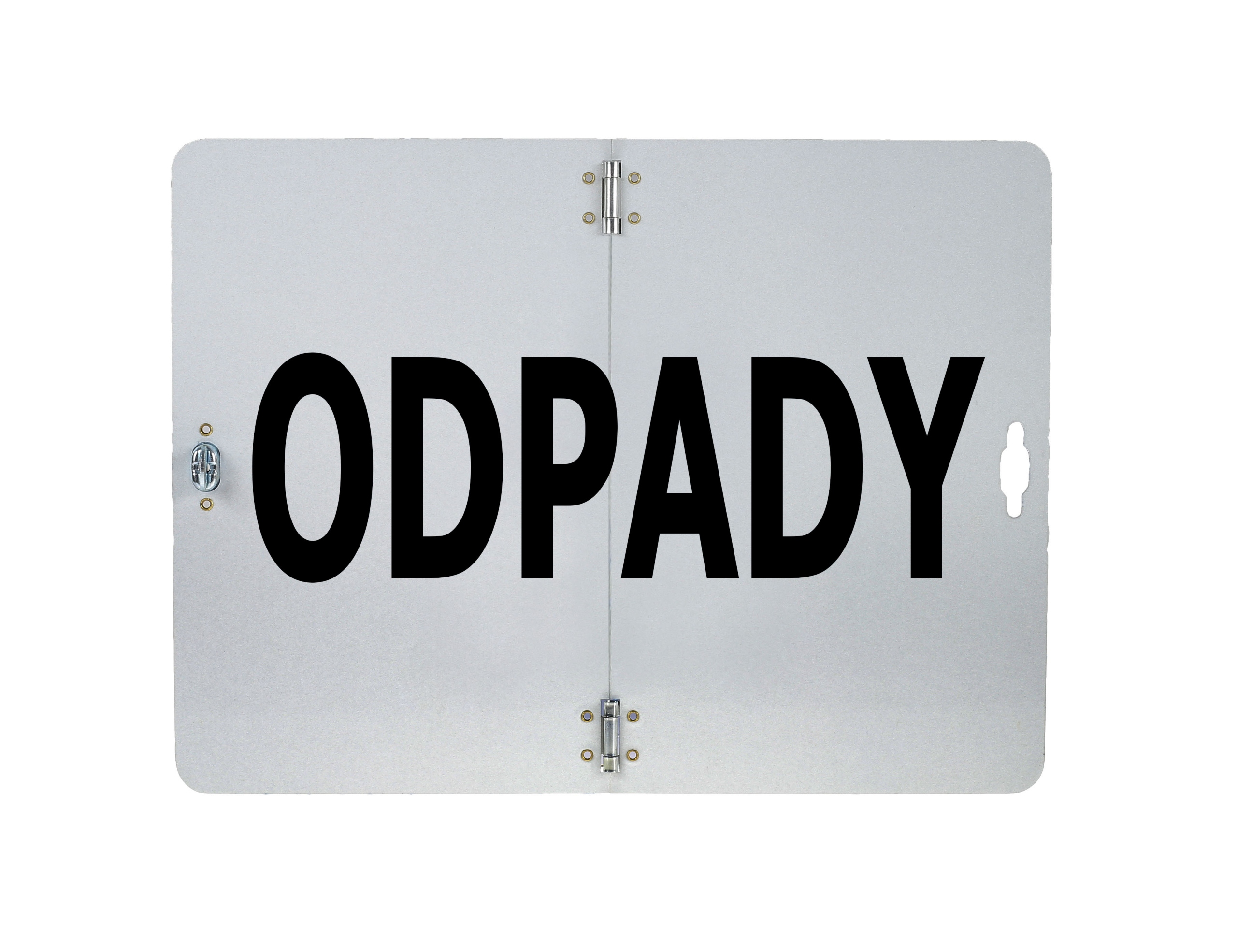 

Tablica "odpady" składana pionowo