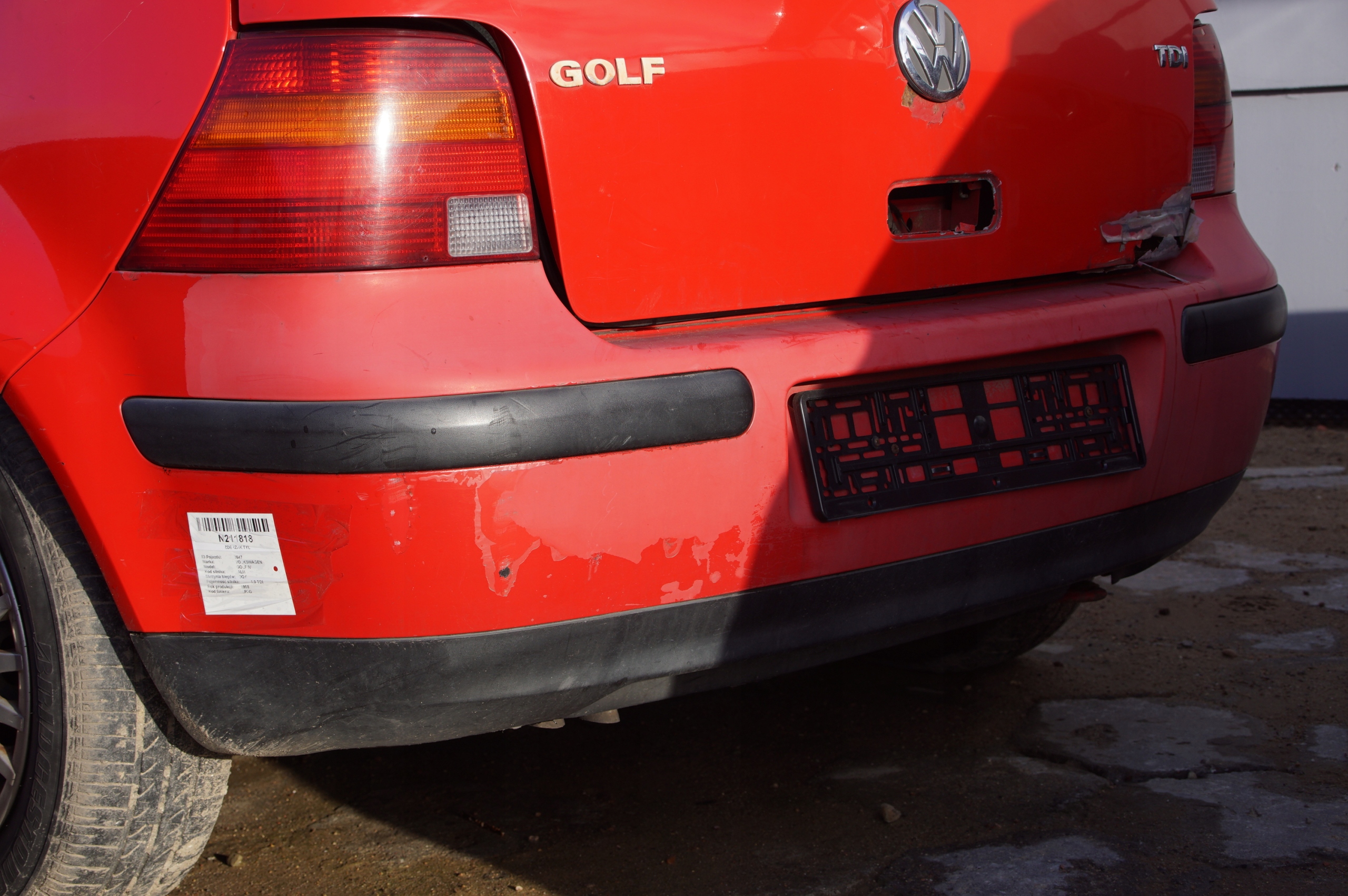 Stoßstange heck LP3G VOLKSWAGEN GOLF IV 5D HB