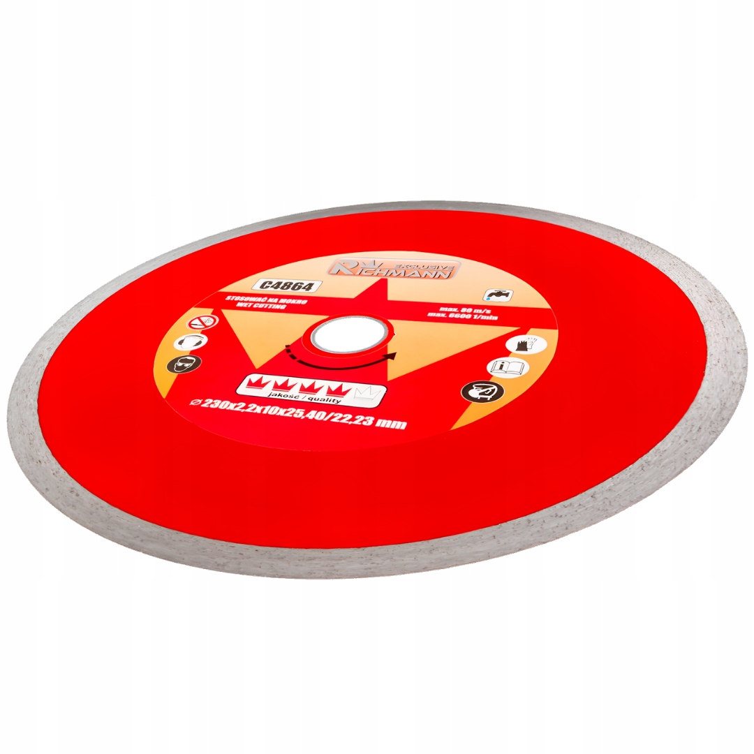 TARCZA DIAMENTOWA CERAMIKA GRES GLAZURA 230x2.2 25,4/22,23 RICHMANN C4864 Marka Corona/Richmann