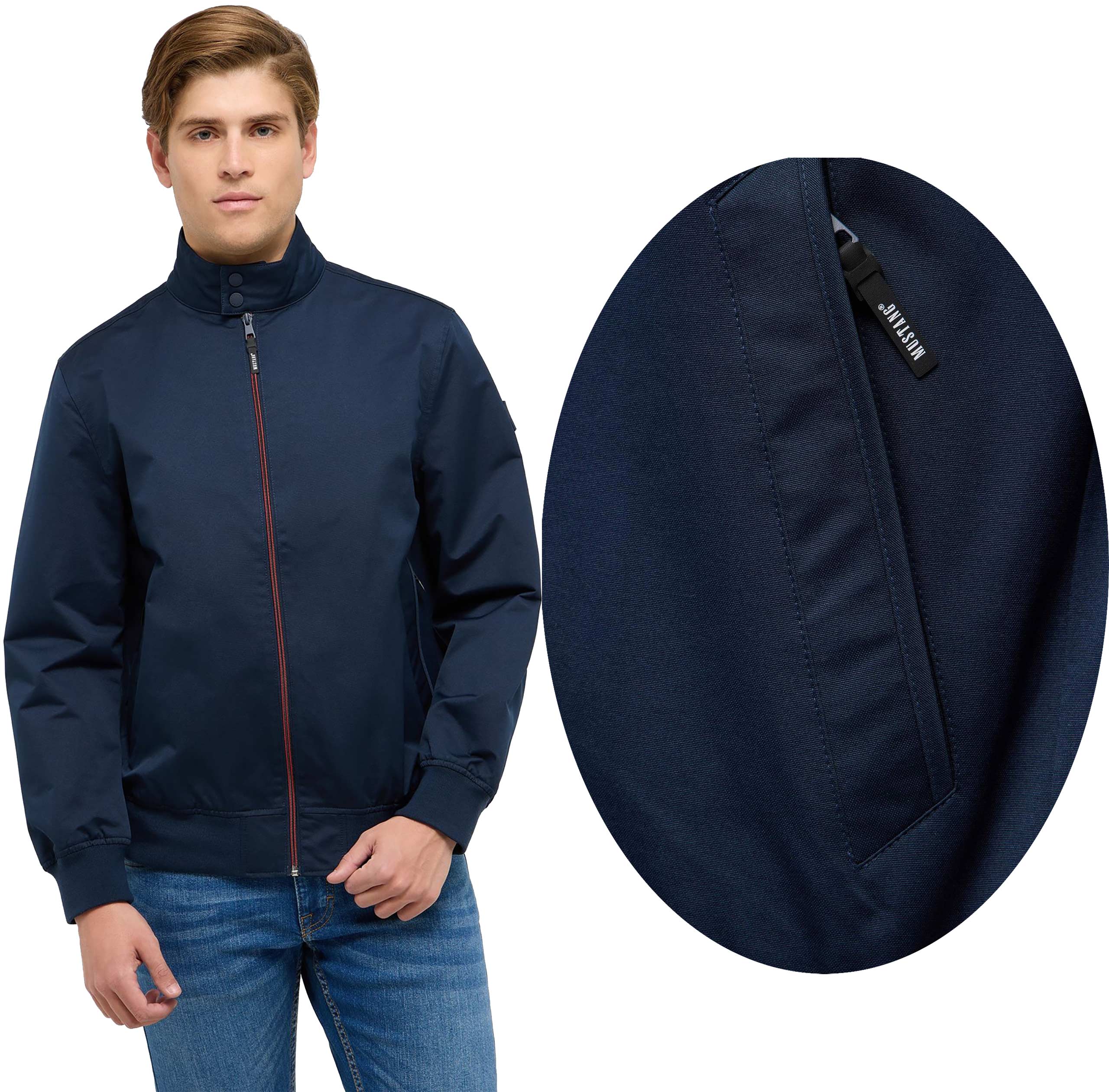 Mustang Limon Dark Sapphire pánská nepromokavá bunda s větrovkou, velikost vel