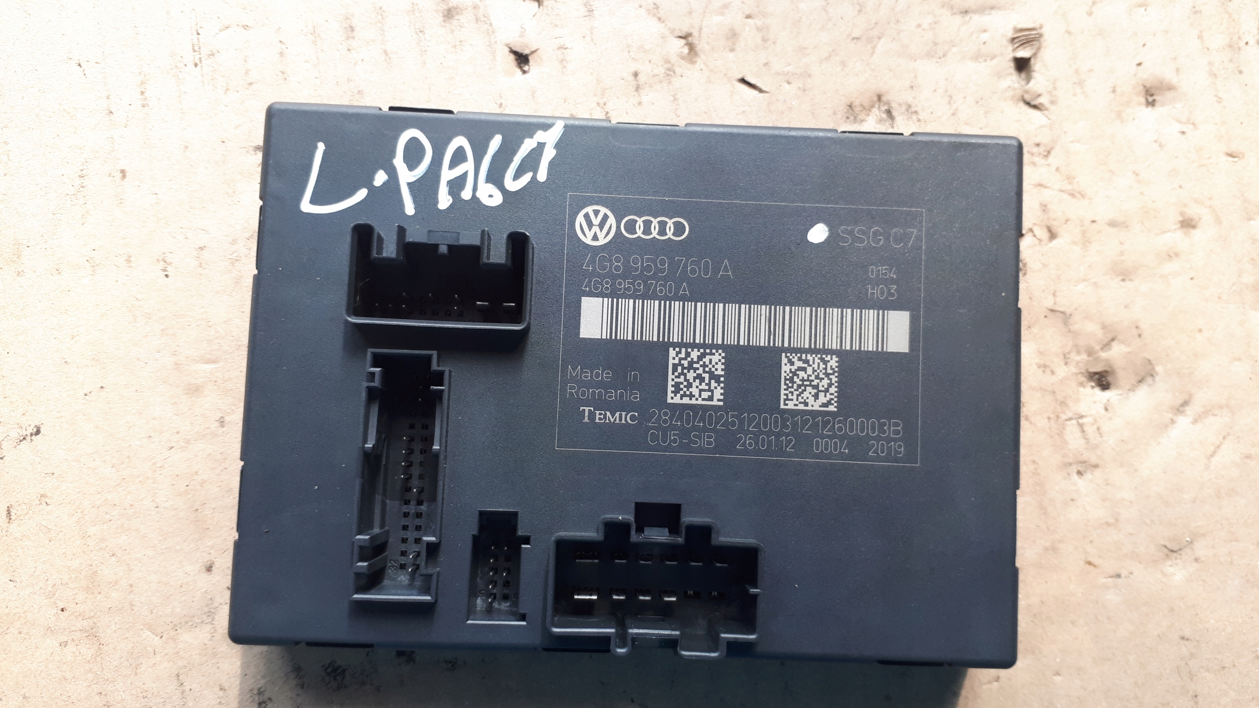 A6 C7 4G module control unit seat 4G8959760A A7 4G
