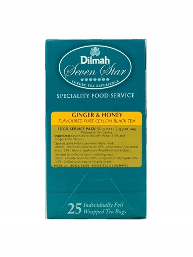 Levně Dilmah Ginger Honey 25 obálkovaná