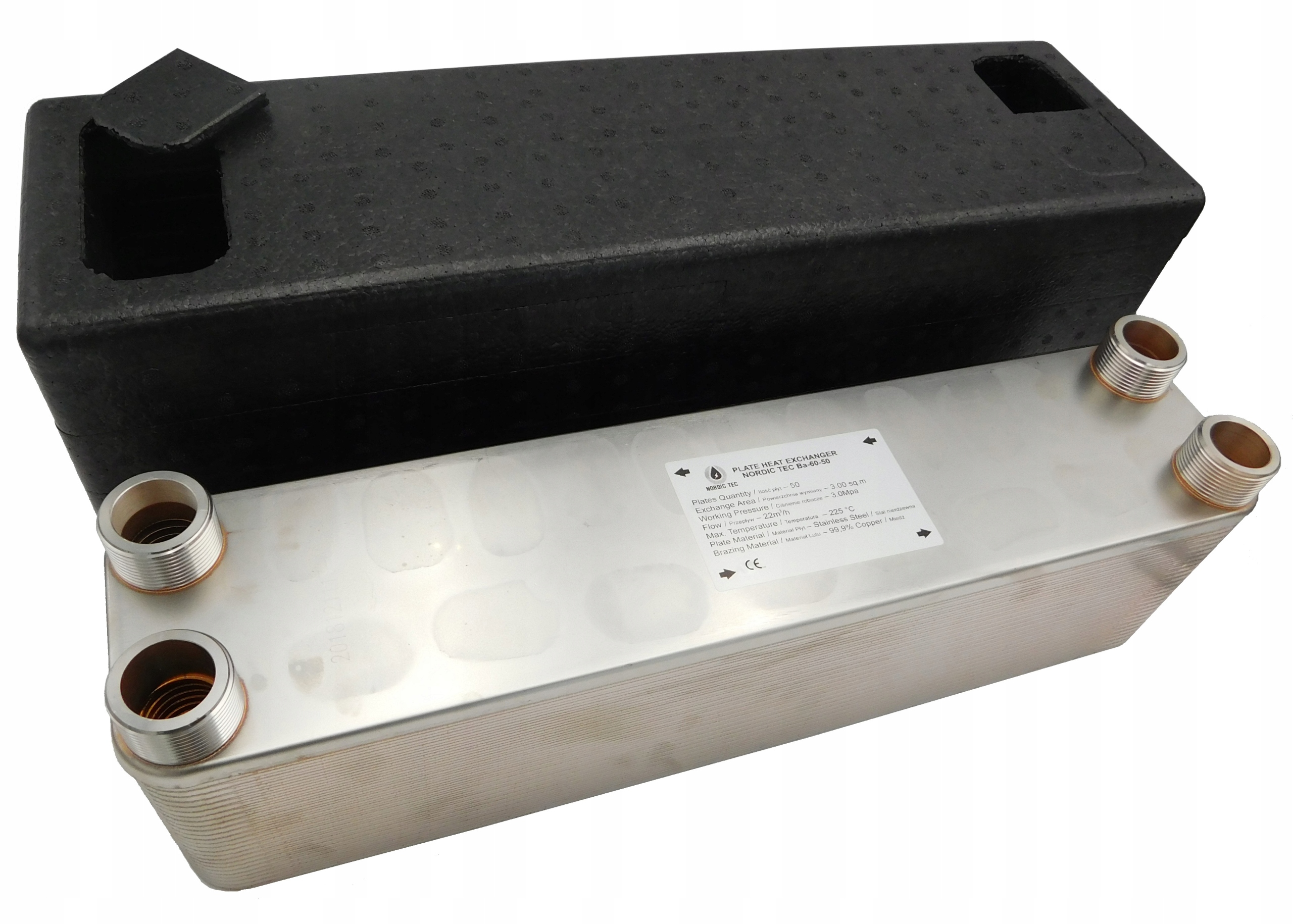 Výměník tepla Nordic 340 kW 90 deskový Izolace