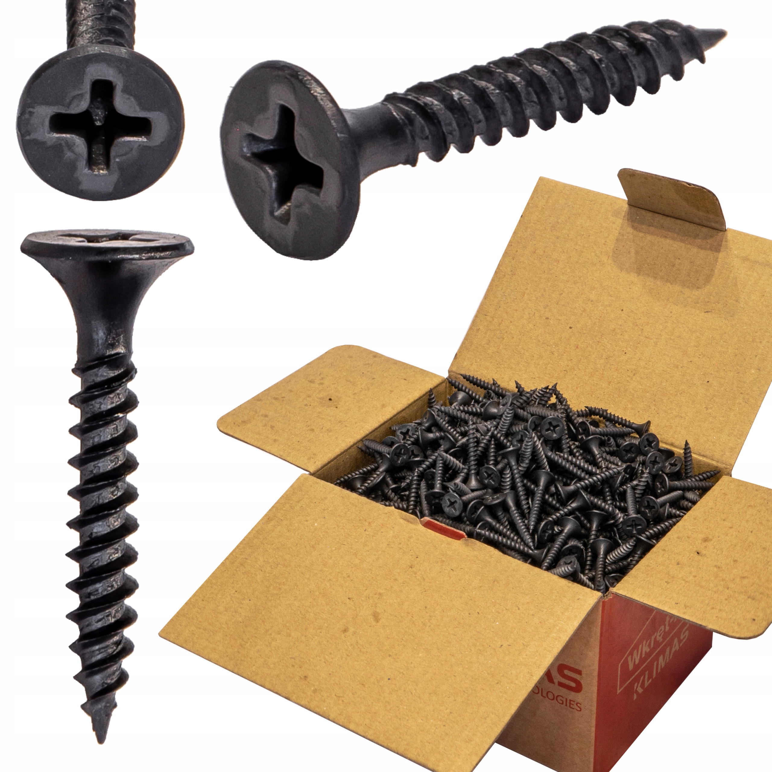 

Wkręty płyt Gk regipsu metal 3,5x25 Fosfat