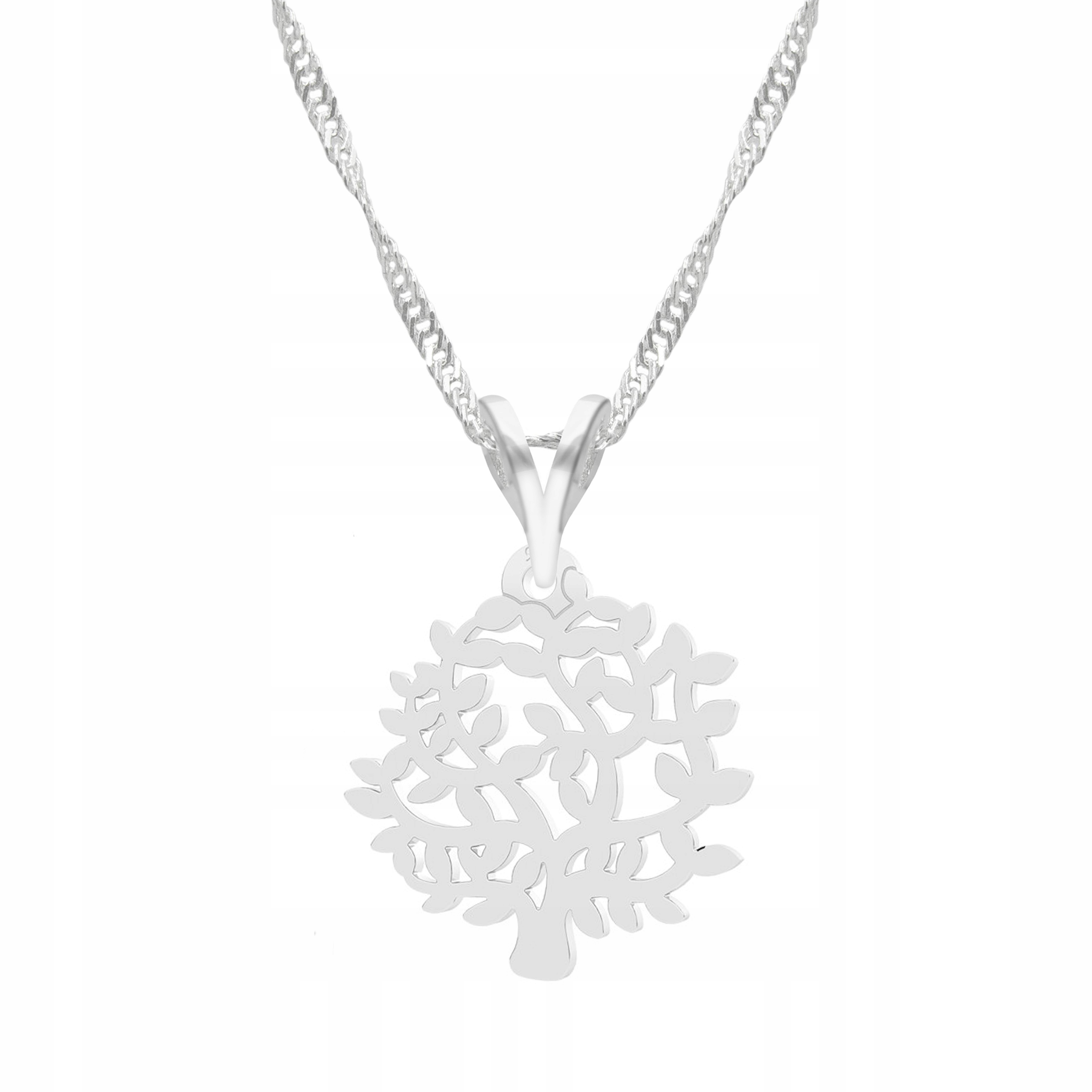 Stříbrný řetízek náhrdelník 925 Prolamovaný strom