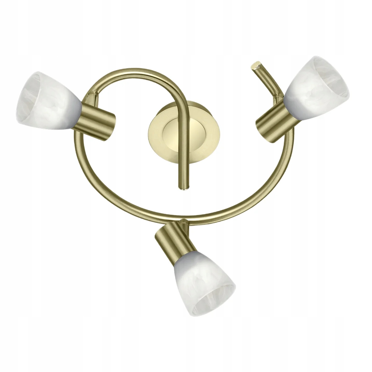 Stropný reflektor Levisto zlatý Trio