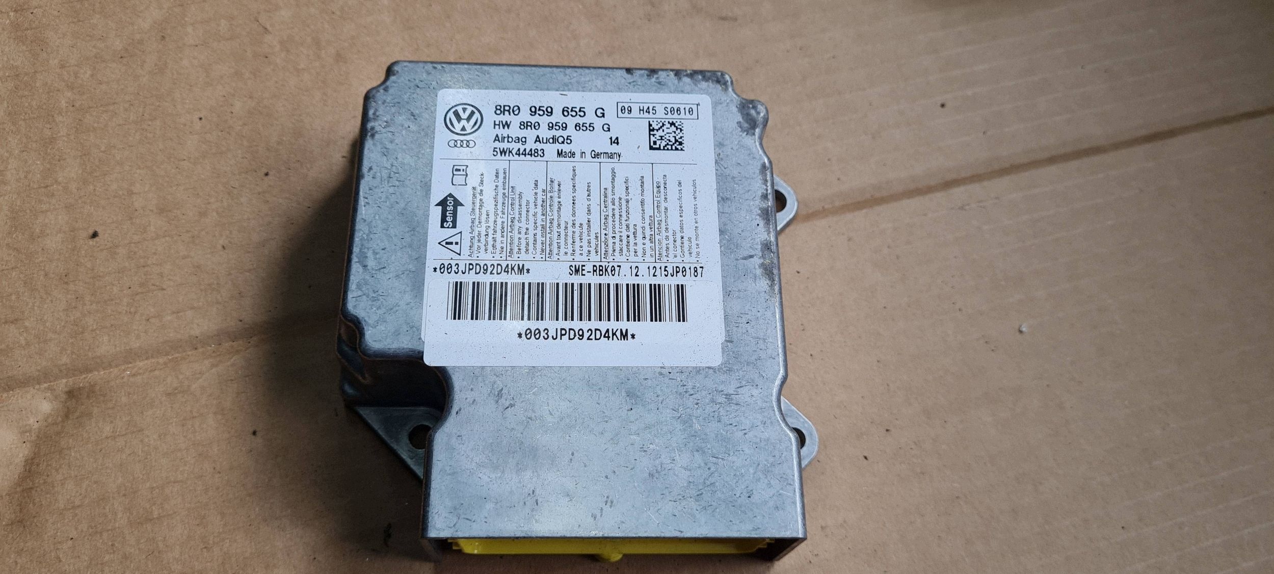 Q5 8R LIFT modulo Centralina SENSOR airbag 8R0959655G