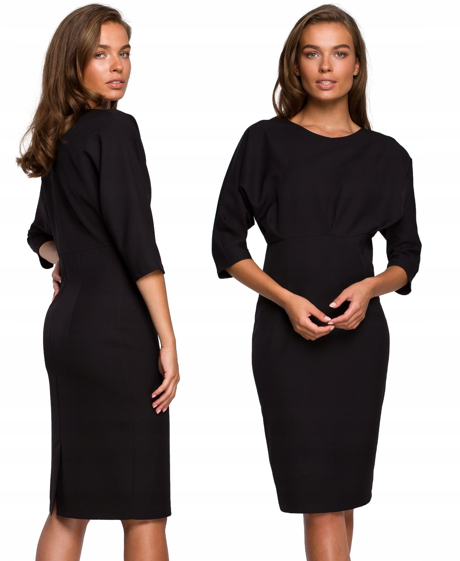

Elegancka Sukienka Z Kimonowymi Rękawami