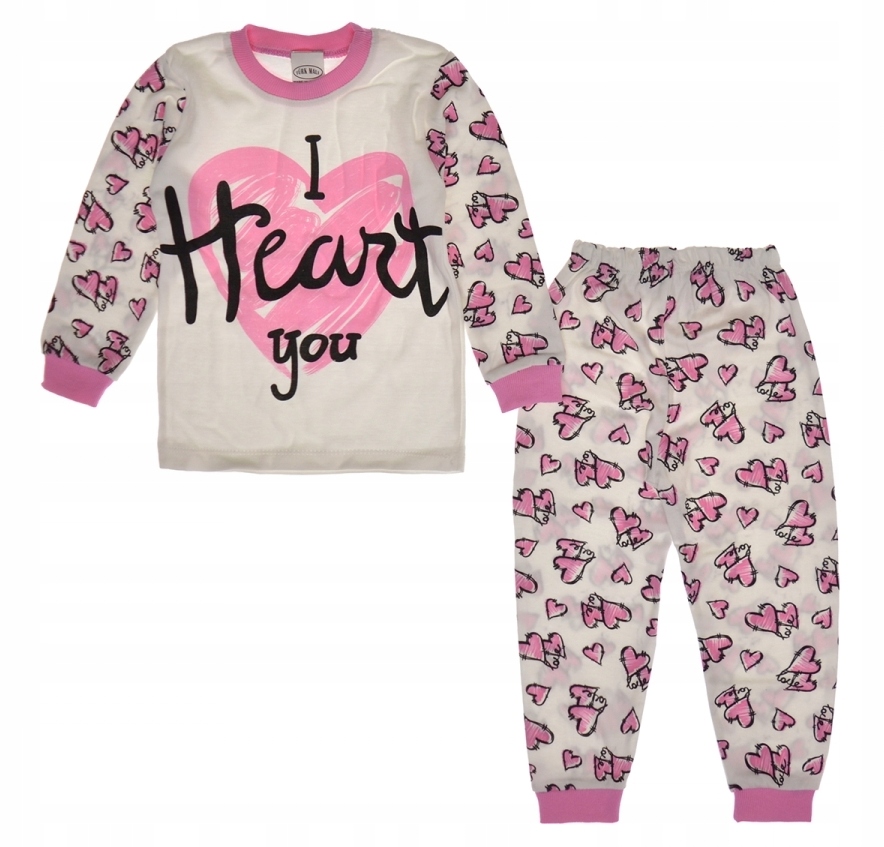 

Piżama piżamka Komplet serca Serce Roz. 110