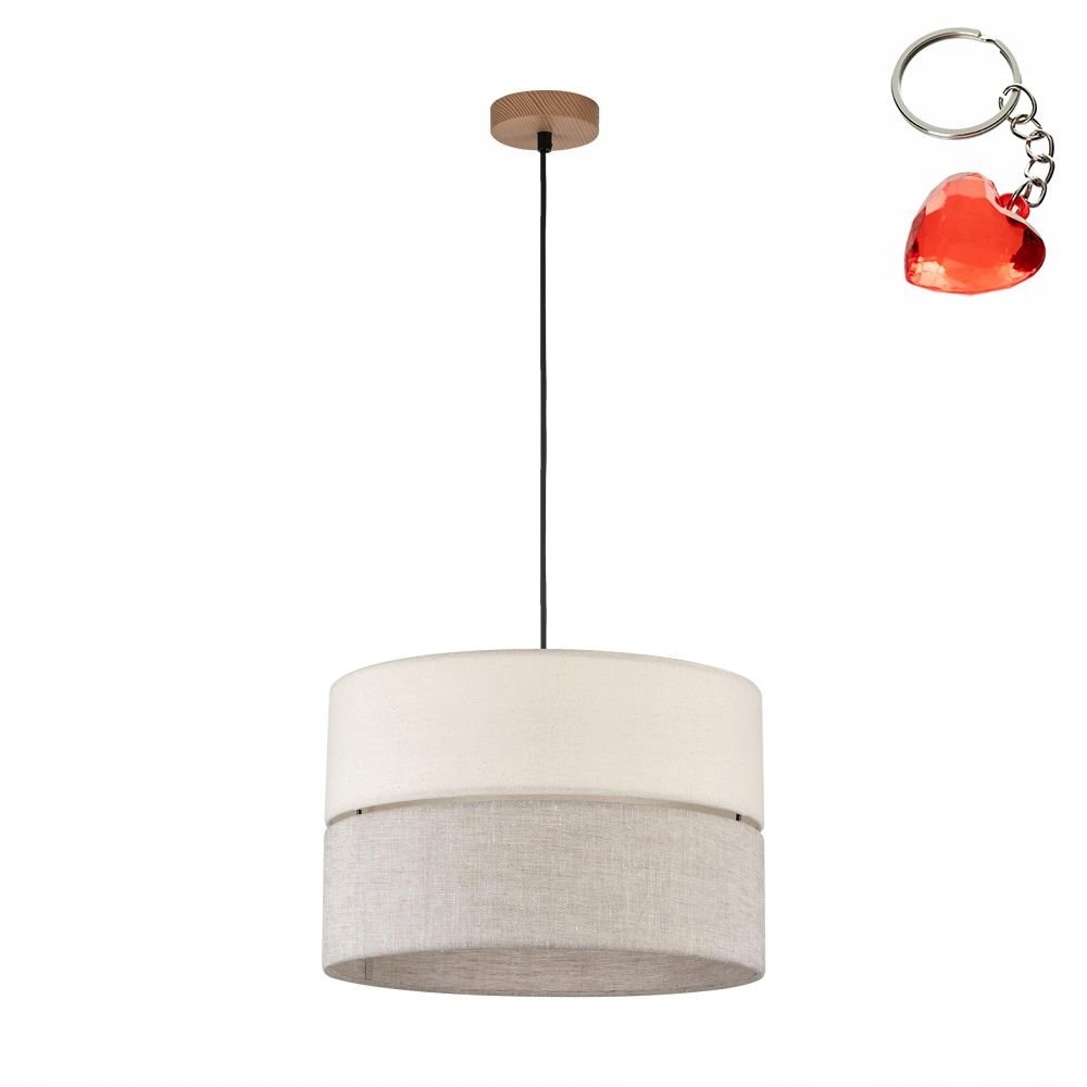 Závesná lampa do kuchyne, tkanina E27 15W 38 cm Eco 5772 Tk Lighting Darček